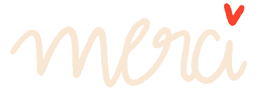 French Thank You Sticker