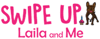Lailaandme dog swipe up puppy swipe Sticker