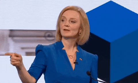 Confused Liz Truss GIF by GIPHY News