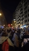 Women's Day March Continues Into Night in Northern Spain