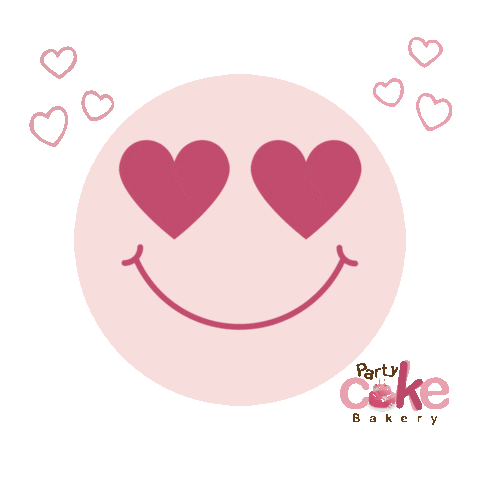 PartyCakeBakery giphyupload love heart party Sticker
