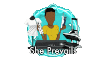 sheprevails love logo custom resin Sticker