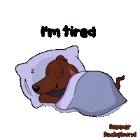 Tired Dog Sticker by VeeFriends