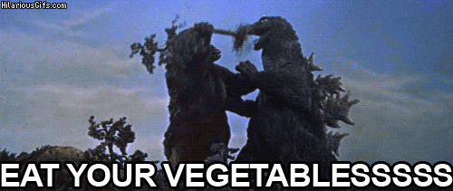 godzilla vegetables GIF