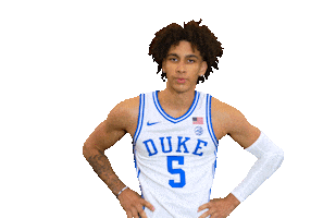 College Basketball Kiss Sticker by Duke Men's Basketball