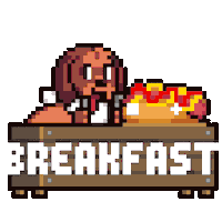 Hungry Good Morning Sticker by HotDogs