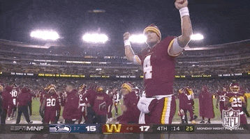 Excited Washington Football Team GIF by NFL
