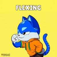 Flexing Alpha Male GIF by Toshithecat
