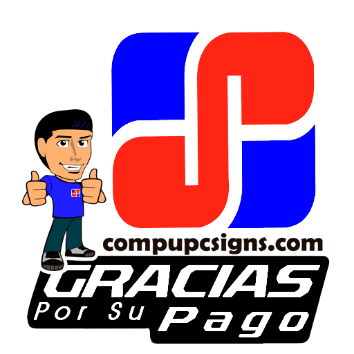 Gracias Por Su Pago Sticker by CompuPc Signs