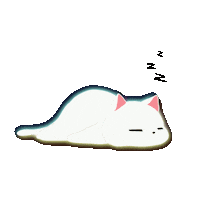moonandace love cat hungry sleep Sticker