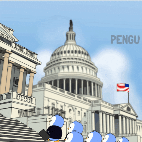 White House Business GIF by Pudgy Penguins