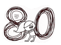 Birthday Happy Dance Sticker by Minka Comics