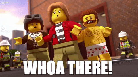 whoa there cowboy wow GIF by LEGO