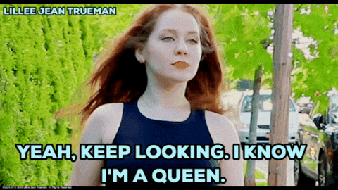 Red Lips Thank You GIF by Lillee Jean Trueman