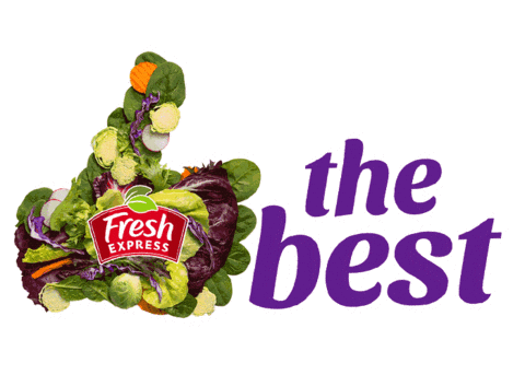 FreshExpress giphyupload salad the best express yourself Sticker