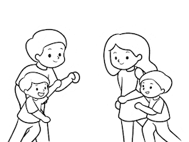 Family Hug Sticker