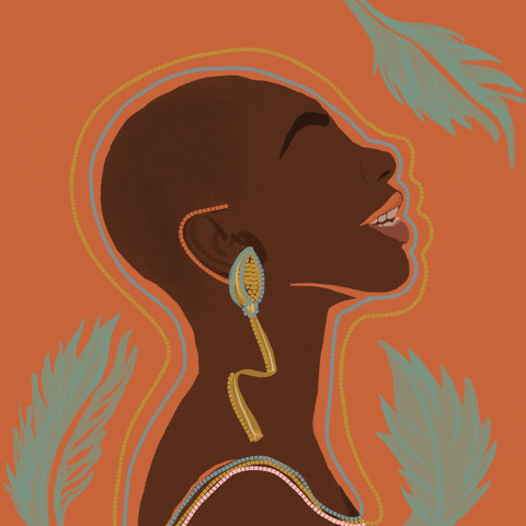 Leeyamakesnoise illustration michaela coel i may destroy you black femme illustration GIF