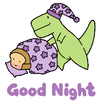 Sleepy Good Night Sticker by Loof and Timmy