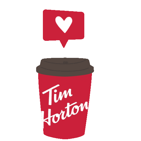 Valentines Day Heart Sticker by TimHortons