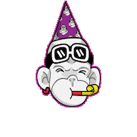 Turning Up Happy Birthday Sticker by Zhot