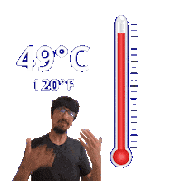 120 Degrees Fahrenheit Sticker