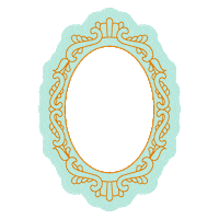 Mirror Piping Sticker by Funny Face Bakery