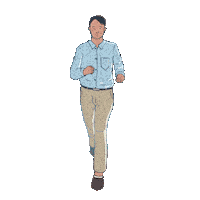 Happy Running Man Sticker by Hafiz Vergia W.