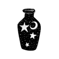 Crescent Moon Halloween Sticker