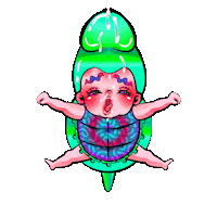 Baby Turtle Sticker by NAPOYAN