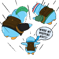 Flying Call Of Duty Sticker by Pudgy Penguins