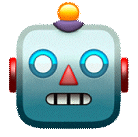 Robot Wow Sticker by Design Practice