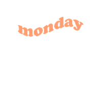 livelysu monday colorful week peach Sticker