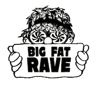 BIG_FAT_RAVE dance 90s rave big Sticker