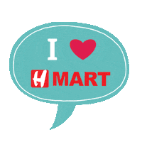 Saying I Love Sticker by H Mart