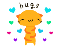 I Love You Hug Sticker by Cindy Suen