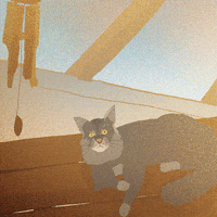 Tired Cat GIF by Alice Suret-Canale