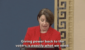 Amy Klobuchar Senate GIF by GIPHY News
