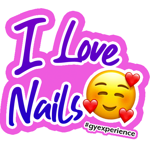 GYexperience love gy gyexperience i love nails Sticker
