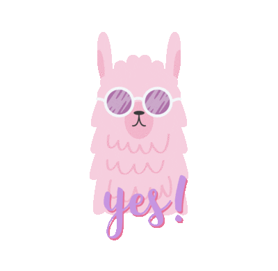 Llama Yes Sticker