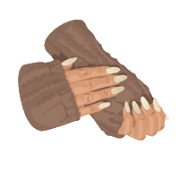 Ho Ho Ho Hand Sticker by Indigo Nails