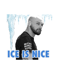 Wim Hof Ice Sticker by Italian Blade Events