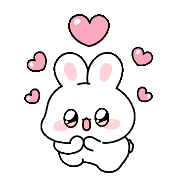 하트 토끼 Sticker