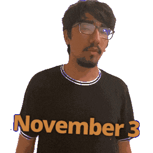 November 3 Sticker