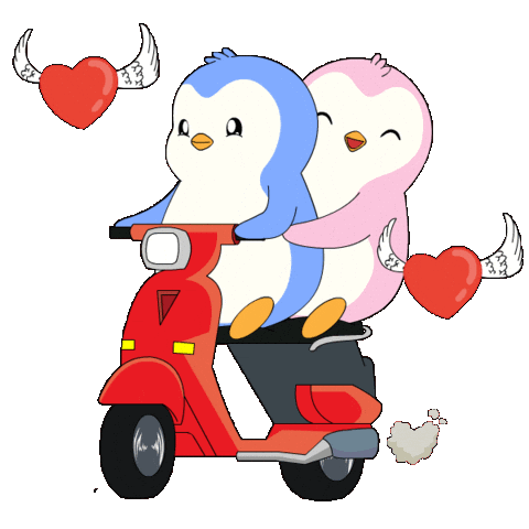 I Love You Heart Sticker by Pudgy Penguins