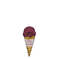 Ice Cream Gold Sticker by Florida State University
