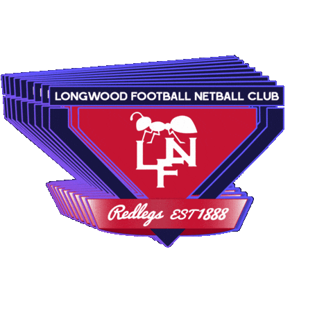 LongwoodRedlegs giphygifmaker football netball longwood Sticker