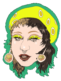 Blink Bean Sticker by BugznSlutz