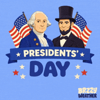 Presidents Day Usa GIF by Brzzy