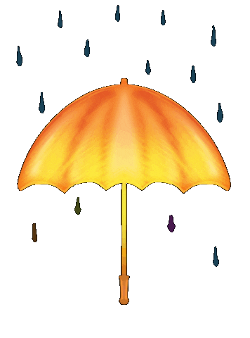 Rain Umbrella Sticker