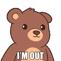 Awkward Bye Bye Sticker by BEARISH